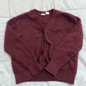 Levi's Maroon Cardigan